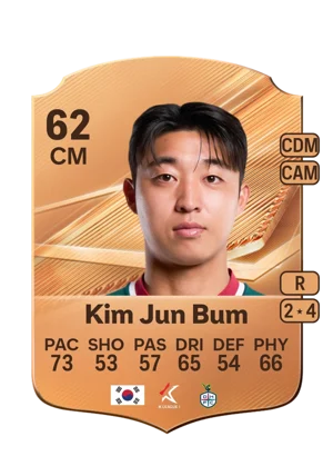 Kim Jun Bum - 62 - Rare EA FC 27 card