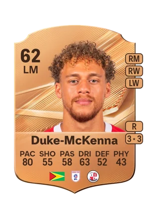Duke-McKenna - 62 - Rare EA FC 27 card