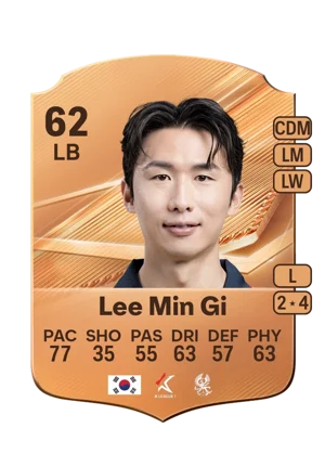 Lee Min Gi - 62 - Rare EA FC 27 card