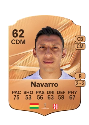 Navarro - 62 - Rare EA FC 27 card