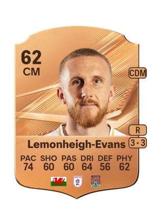 Lemonheigh-Evans - 62 - Rare EA FC 27 card