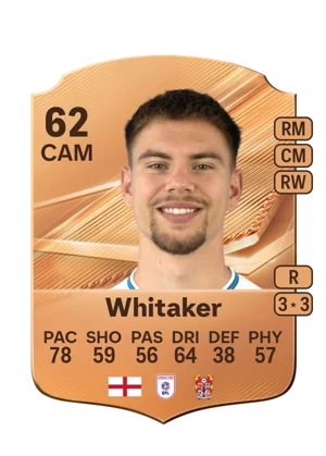 Whitaker - 62 - Rare EA FC 27 card