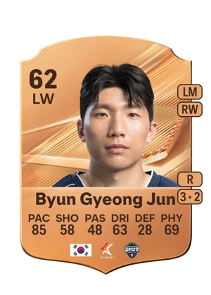 Byun Gyeong Jun - 62 - Rare EA FC 27 card