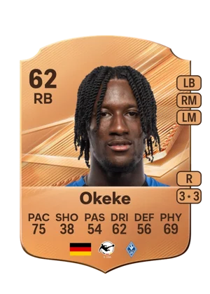 Okeke - 62 - Rare EA FC 27 card