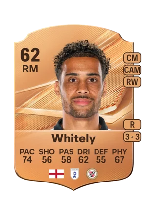 Whitely - 62 - Rare EA FC 27 card