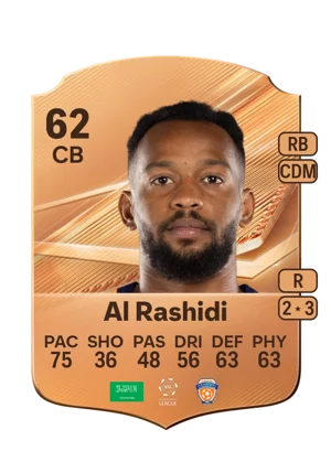 Al Rashidi - 62 - Rare EA FC 27 card