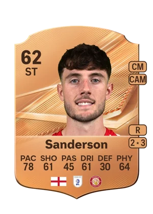 Sanderson - 62 - Rare EA FC 27 card