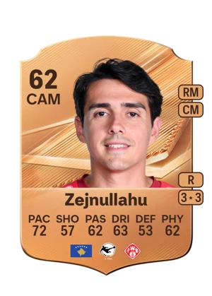 Zejnullahu - 62 - Rare EA FC 27 card