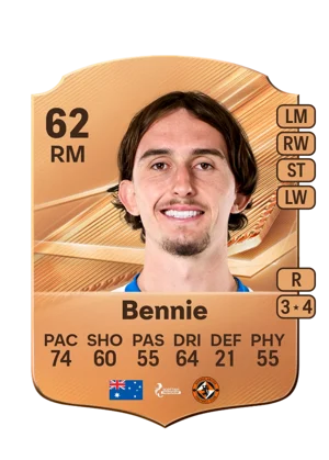 Bennie - 62 - Rare EA FC 27 card