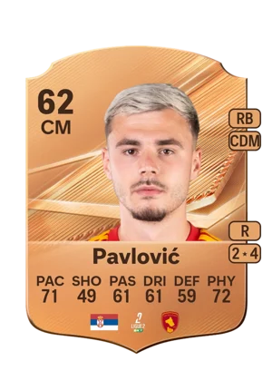 Pavlović - 62 - Rare EA FC 27 card