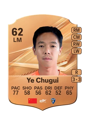 Ye Chugui - 62 - Rare EA FC 27 card