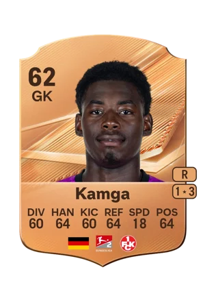 Kamga - 62 - Rare EA FC 27 card