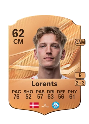 Lorents - 62 - Rare EA FC 27 card