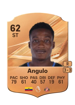 Angulo - 62 - Rare EA FC 27 card