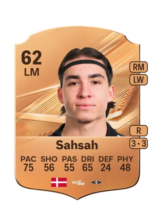 Sahsah - 62 - Rare EA FC 27 card