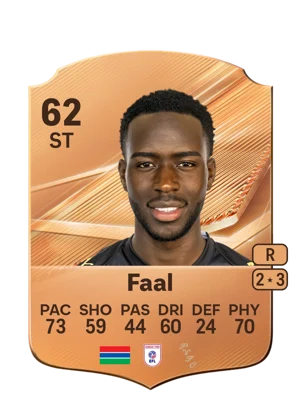 Faal - 62 - Rare EA FC 27 card