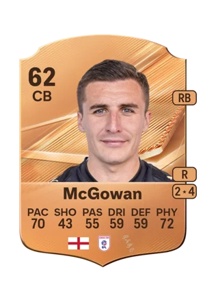McGowan - 62 - Rare EA FC 27 card