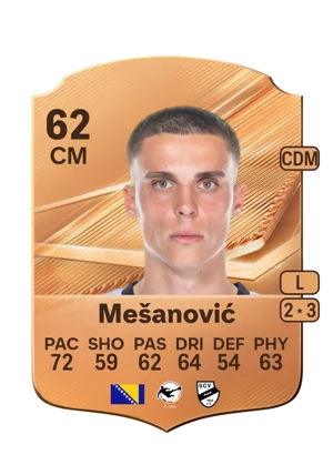 Mešanović - 62 - Rare EA FC 27 card