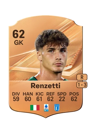 Renzetti - 62 - Rare EA FC 27 card