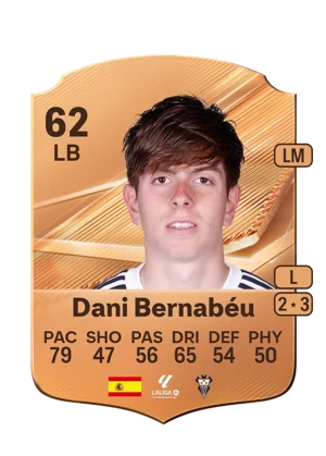 Dani Bernabéu - 62 - Rare EA FC 27 card
