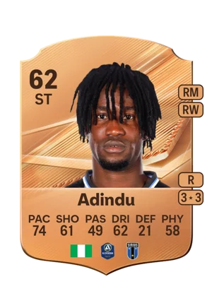Adindu - 62 - Rare EA FC 27 card
