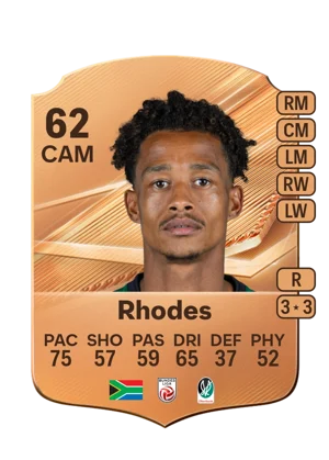 Rhodes - 62 - Rare EA FC 27 card