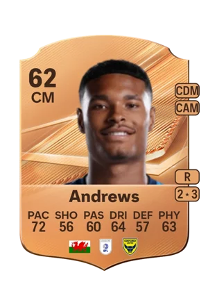Andrews - 62 - Rare EA FC 27 card