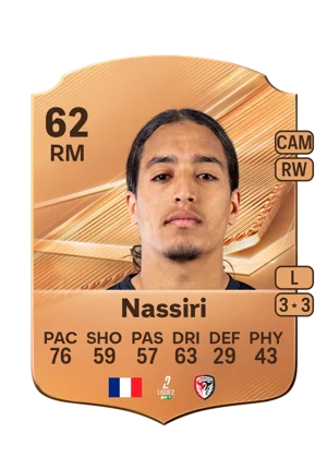 Nassiri - 62 - Rare EA FC 27 card