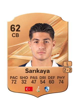 Sarıkaya - 62 - Rare EA FC 27 card