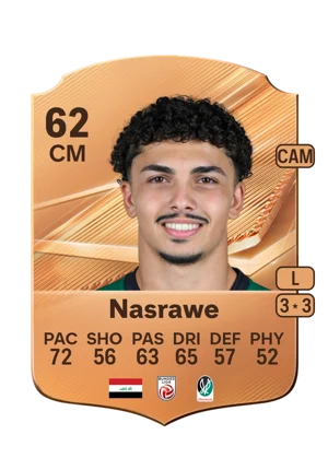Nasrawe - 62 - Rare EA FC 27 card