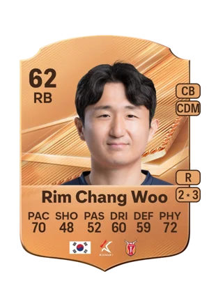 Rim Chang Woo - 62 - Rare EA FC 27 card