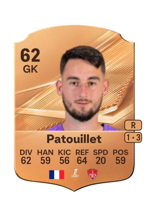 Patouillet - 62 - Rare EA FC 27 card
