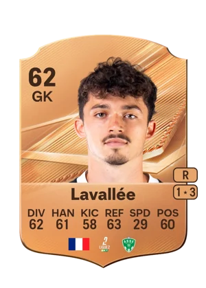 Lavallée - 62 - Rare EA FC 27 card