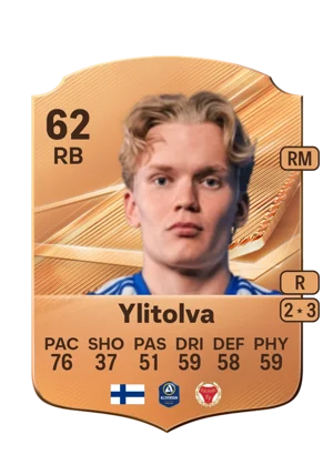 Ylitolva - 62 - Rare EA FC 27 card