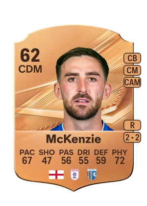 McKenzie - 62 - Rare EA FC 27 card