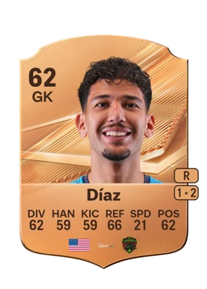 Díaz - 62 - Rare EA FC 27 card