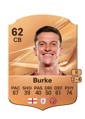 Burke - 62 - Rare EA FC 27 card