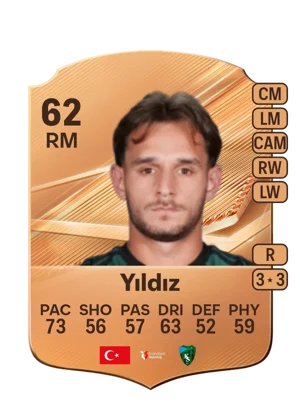 Yıldız - 62 - Rare EA FC 27 card