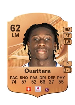 Ouattara - 62 - Rare EA FC 27 card