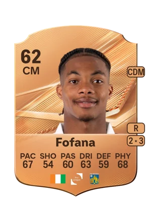 Fofana - 62 - Rare EA FC 27 card