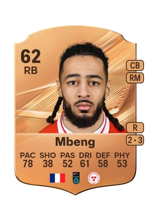 Mbeng - 62 - Rare EA FC 27 card