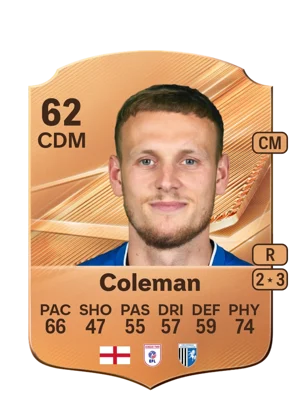 Coleman - 62 - Rare EA FC 27 card
