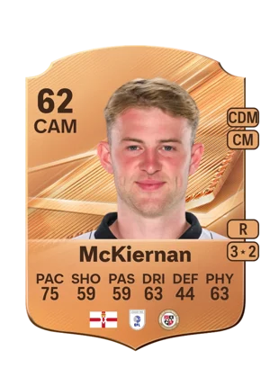 McKiernan - 62 - Rare EA FC 27 card