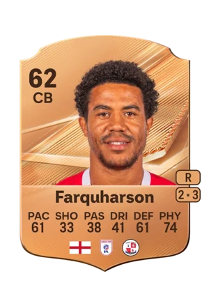 Farquharson - 62 - Rare EA FC 27 card