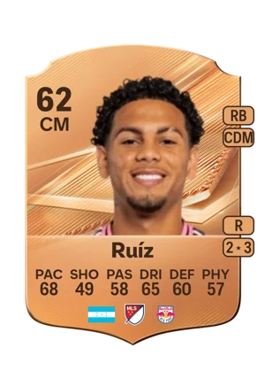 Ruíz - 62 - Rare EA FC 27 card