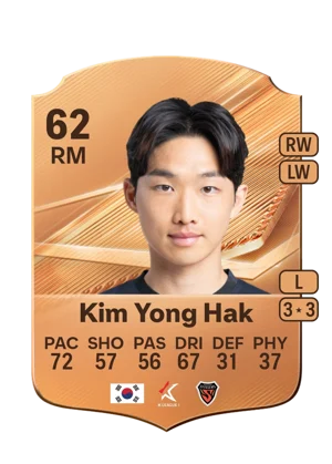 Kim Yong Hak - 62 - Rare EA FC 27 card