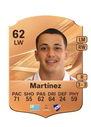 Martínez - 62 - Rare EA FC 27 card
