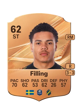 Filling - 62 - Rare EA FC 27 card