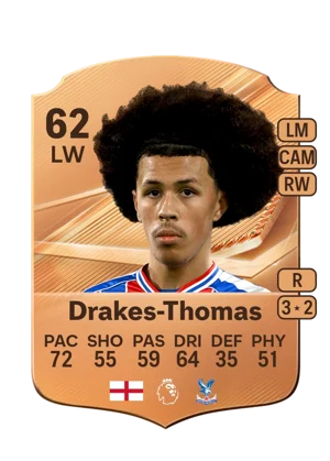 Drakes-Thomas - 62 - Rare EA FC 27 card