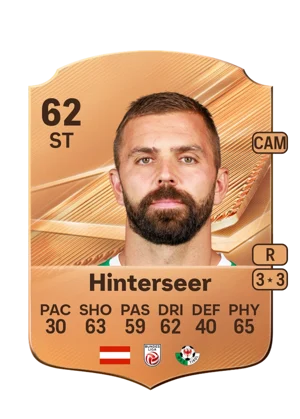 Hinterseer - 62 - Rare EA FC 27 card